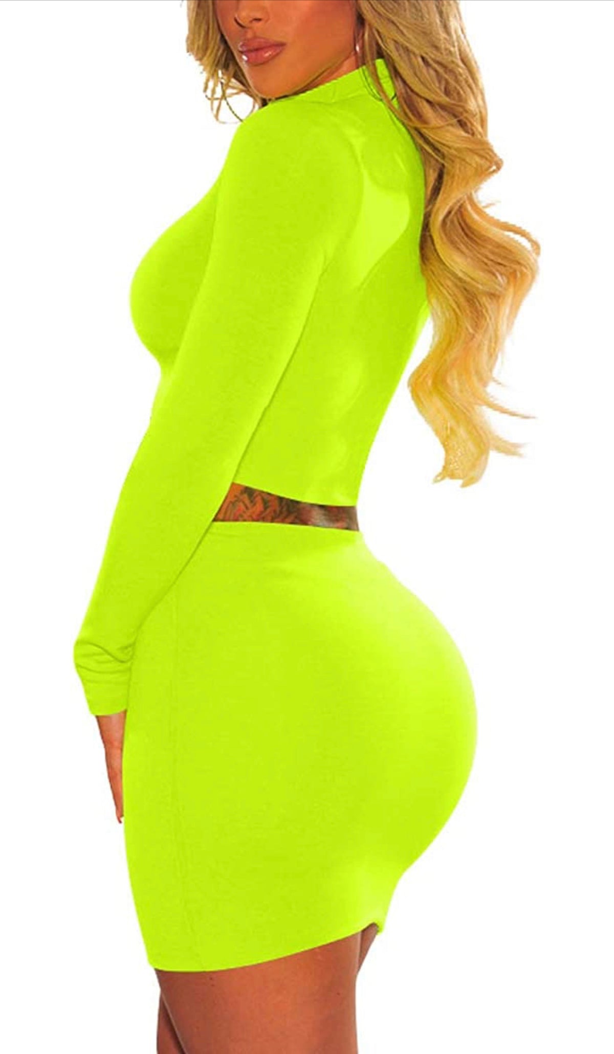 Neon Skirt Set